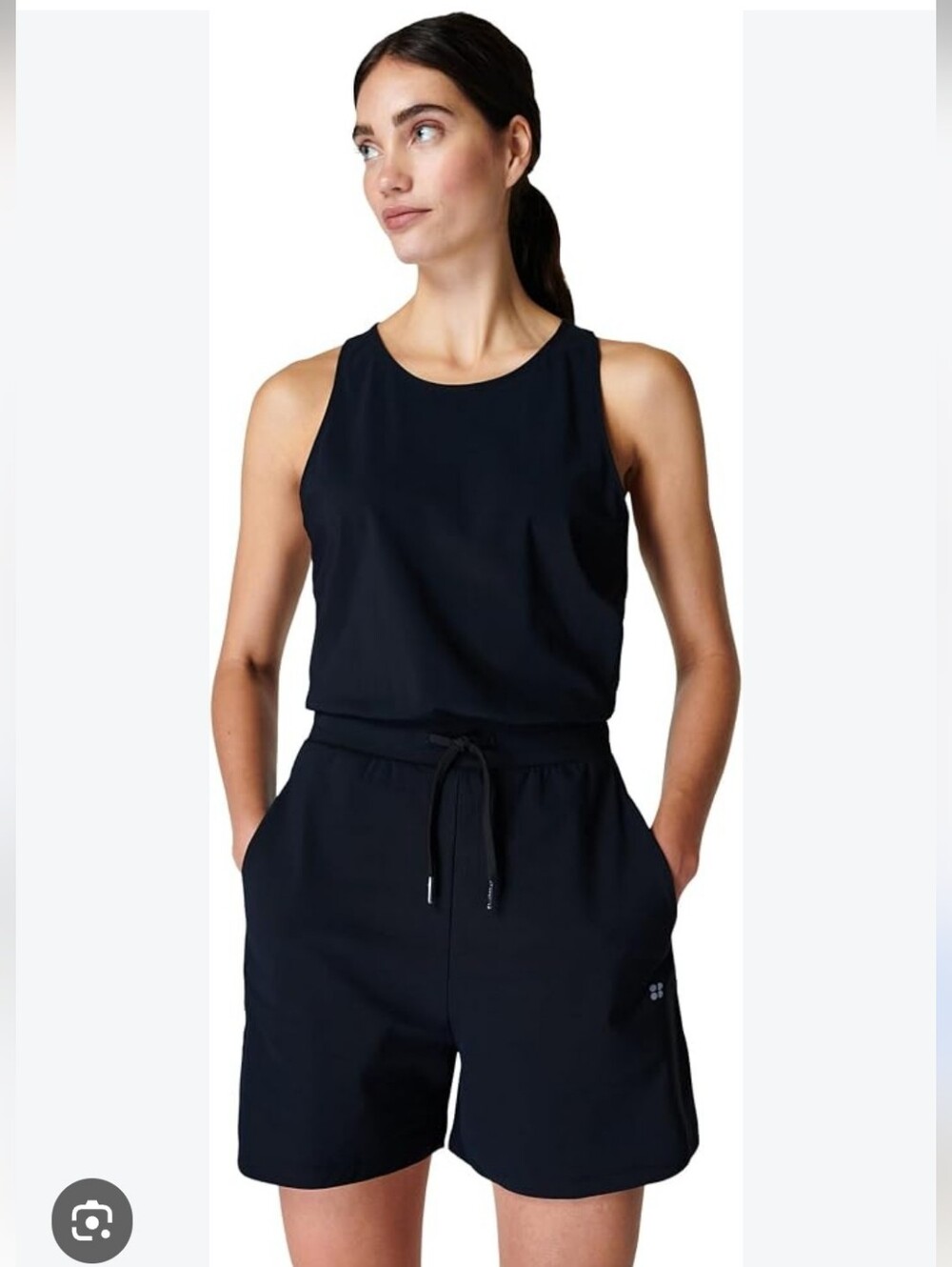SWEATY BETTY | Explorer Romper BLACK Sz 8 10